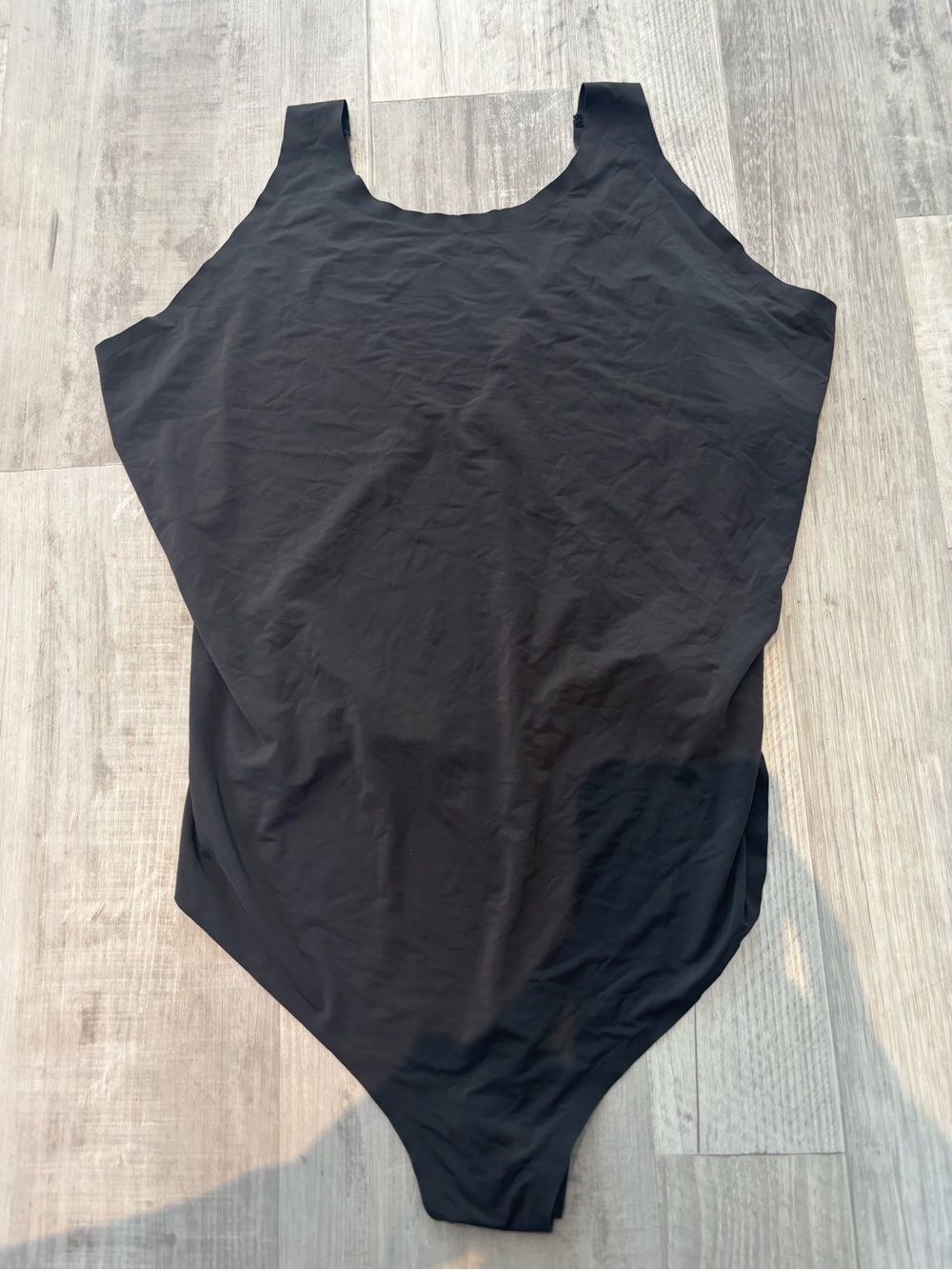 YITTY Black Scoop Neck Shapewear Bodysuit